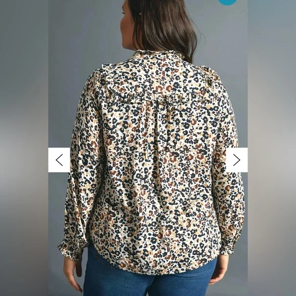 Women’s Anthropologie Maeve button down 14P - Picture 3 of 14